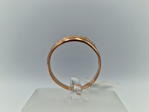 Золотое кольцо с цирконом, 2.28 г, разм. 16.5