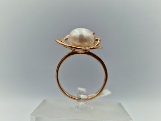 Zelta gredzens ar cirkoniju, 3.52 g, izm. 16.5