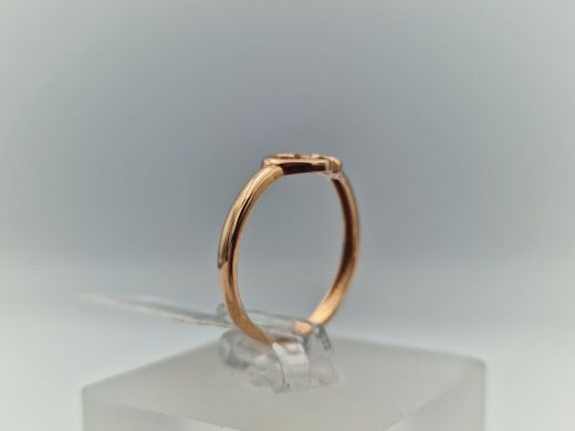 Zelta gredzens ar cirkoniju, 1.21 g, izm. 16.5