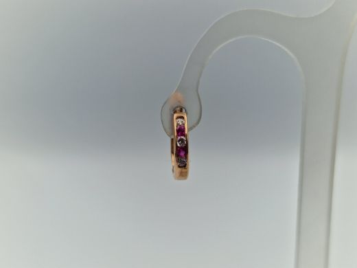 Zelta auskari ar cirkoniju, 1.15 g