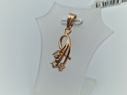 Zelta kulons ar cirkoniju, 1.49 g