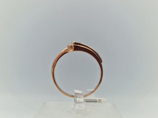 Zelta gredzens ar cirkoniju, 2.17 g, izm. 18.5