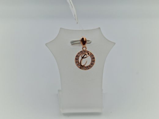 Zelta kulons ar cirkoniju, 0.82 g