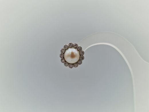 Zelta auskari ar cirkoniju, 4.55 g