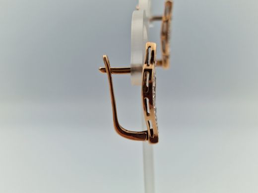 Zelta auskari ar cirkoniju, 5.04 g