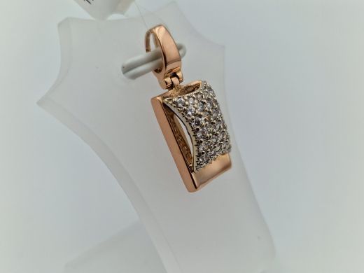 Zelta kulons ar cirkoniju, 2.47 g