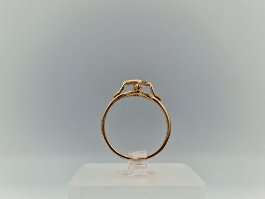 Zelta gredzens ar cirkoniju, 1.72 g, izm. 16.5