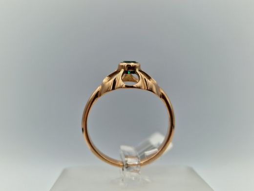 Zelta gredzens ar cirkoniju, 2.62 g, izm. 17.2