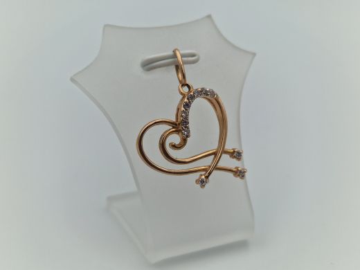 Zelta kulons ar cirkoniju, 2.13 g