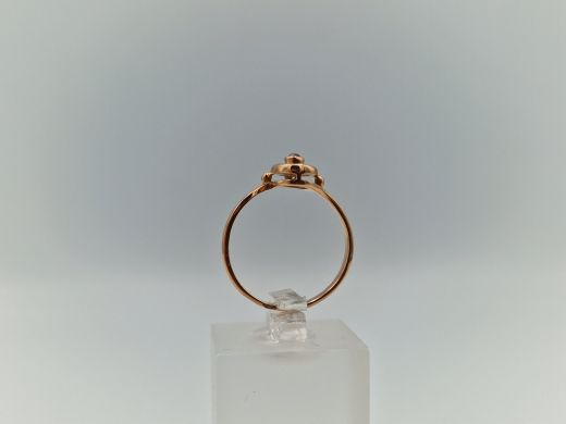 Золотое кольцо с цирконом, 1.91 г, разм. 16.5