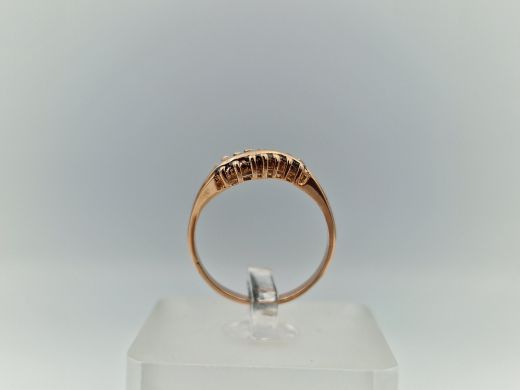 Zelta gredzens ar cirkoniju, 2.01 g, izm. 16.5