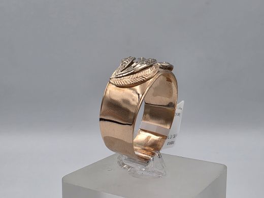 Золотое кольцо с бриллиантом, 4.07 г, разм. 21.5