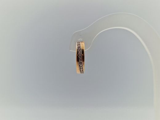 Zelta auskari ar cirkoniju, 2.07 g