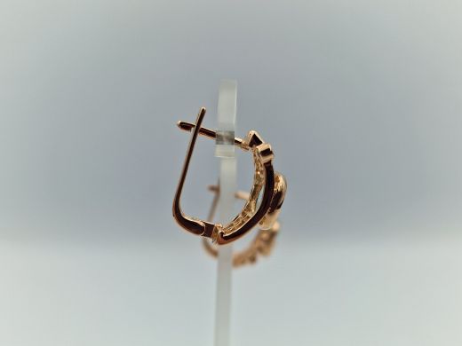 Zelta auskari ar cirkoniju, 5.67 g