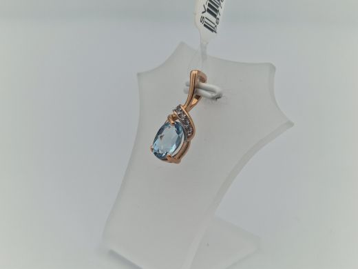 Zelta kulons ar cirkoniju, 1.27 g