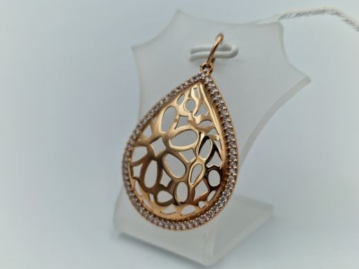 Zelta kulons ar cirkoniju, 2.67 g