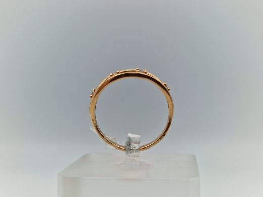 Zelta gredzens ar cirkoniju, 2.24 g, izm. 18