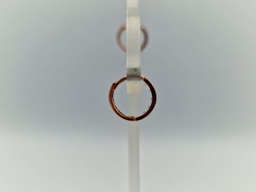 Zelta auskari ar cirkoniju, 0.56 g