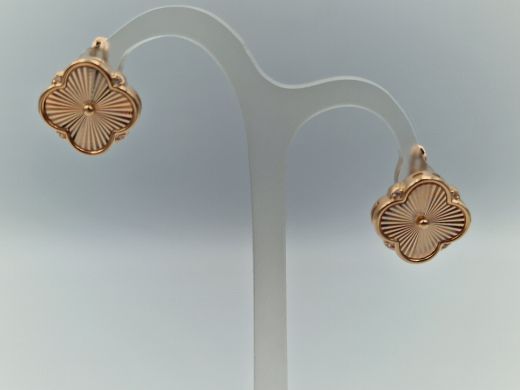 Zelta auskari ar cirkoniju, 3.7 g