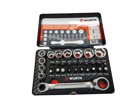 Wurth Double Ring Tatchet Spanner Mini Set