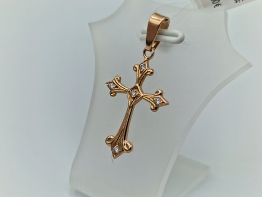 Золотой кулон с цирконом, 1.13 г