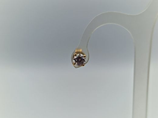 Zelta auskari ar cirkoniju, 1.14 g