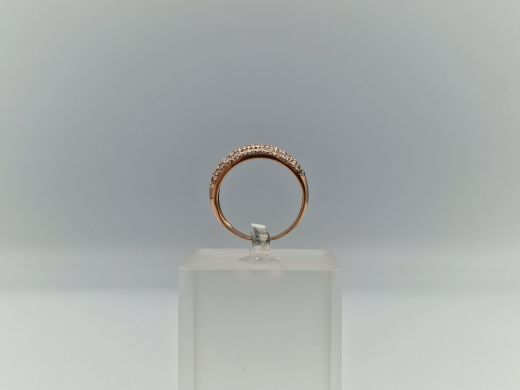 Zelta gredzens ar cirkoniju, 2.45 g, izm. 17