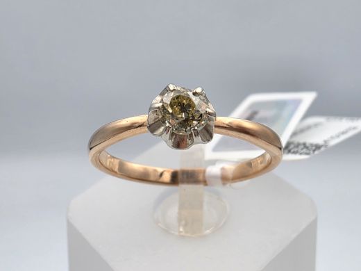 Gold ring, 2.42 g, size 18