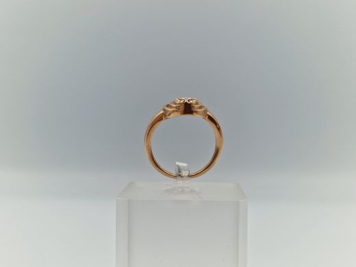 Zelta gredzens ar cirkoniju, 3.19 g, izm. 16.5