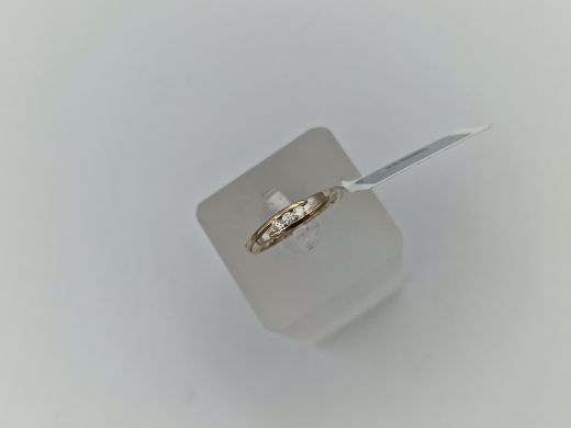 Zelta gredzens ar briljantu, 1.94 g, izm. 15.5