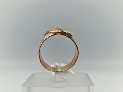 Zelta gredzens ar cirkoniju, 5.23 g, izm. 18