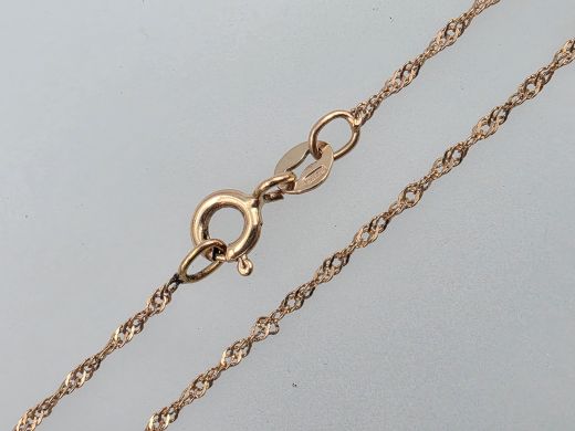 Zelta ķēdīte, 1.20 g, izm. 45 cm