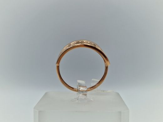 Zelta gredzens ar cirkoniju, 3.47 g, izm. 17.5