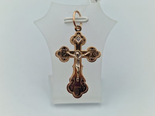 Золотой кулон с цирконом, 2.02 г