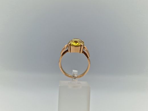 Zelta gredzens ar cirkoniju, 5.71 g, izm. 18