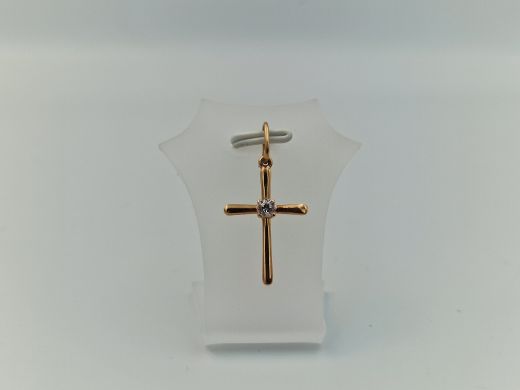 Золотой кулон с цирконом, 0.77 г