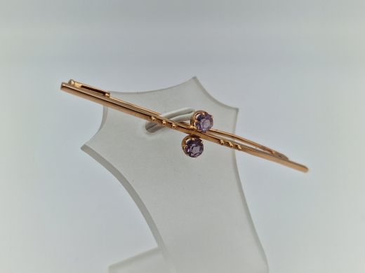 Zelta broša ar koraļļi, 2.74 g