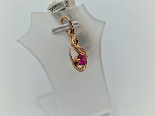 Zelta kulons ar koraļļi, 1.02 g