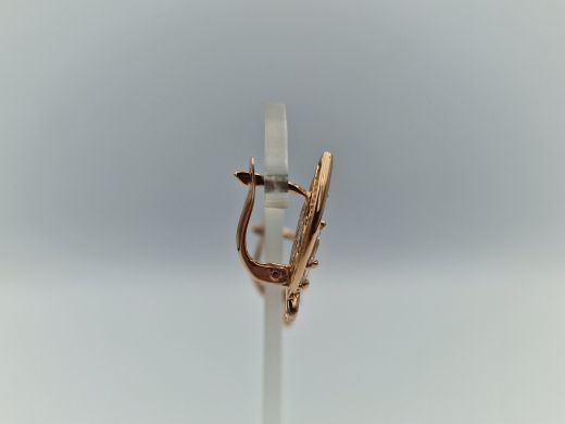 Zelta auskari ar cirkoniju, 3.71 g