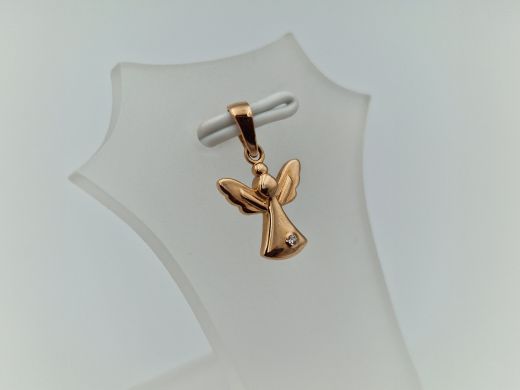 Золотой кулон с цирконом, 0.63 г