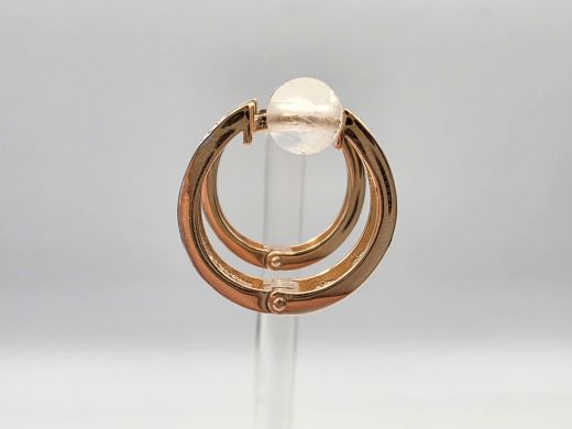 Zelta auskari ar cirkoniju, 2.91 g