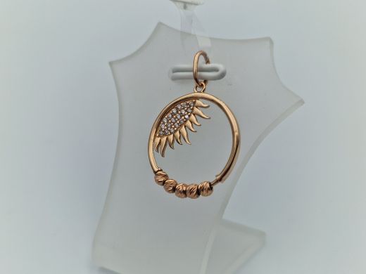 Zelta kulons ar cirkoniju, 1.15 g