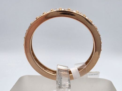 Золотое кольцо с бриллиантом, 2.90 г, разм. 17