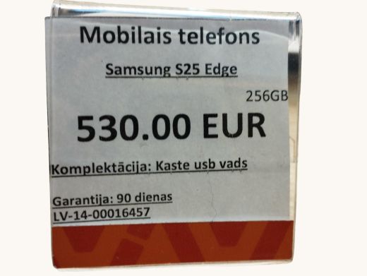 Samsung S25Edge 256 gb