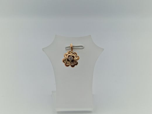 Zelta kulons ar cirkoniju, 1.03 g