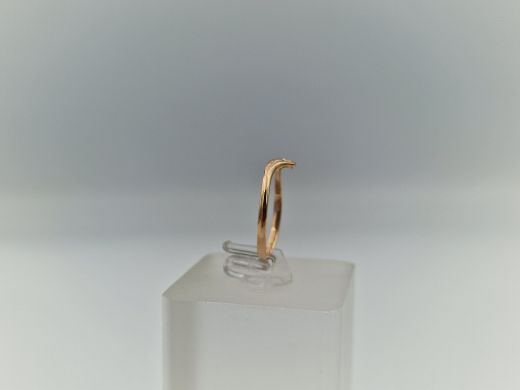 Zelta gredzens ar cirkoniju, 0.79 g, izm. 16.5