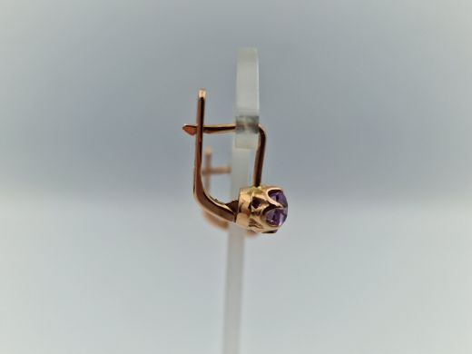 Zelta auskari ar cirkoniju, 3.13 g