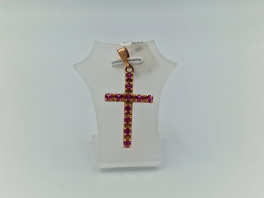 Zelta kulons ar koraļļi, 2.51 g