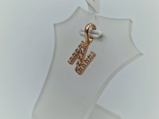 Zelta kulons ar cirkoniju, 0.95 g