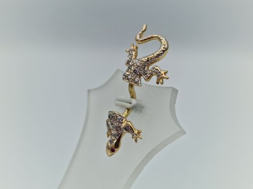 Золотой кулон с цирконом, 3.58 г